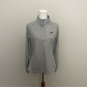 Keenland Under Armour Sweatshirt Pullover 1/4 Snap Equestrian Horse Race Grey